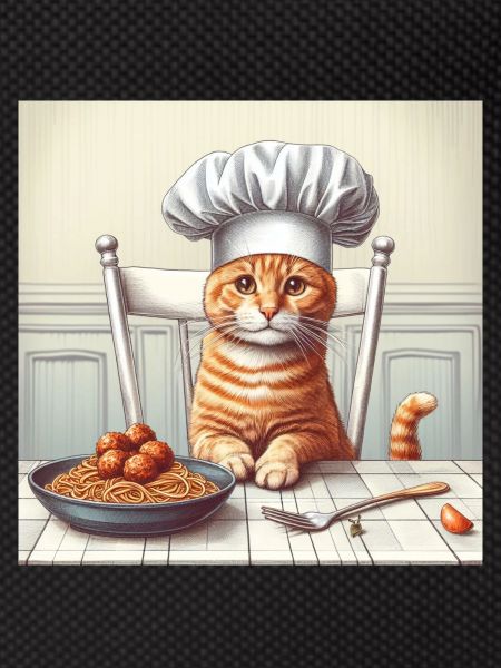 Chat cuisinier