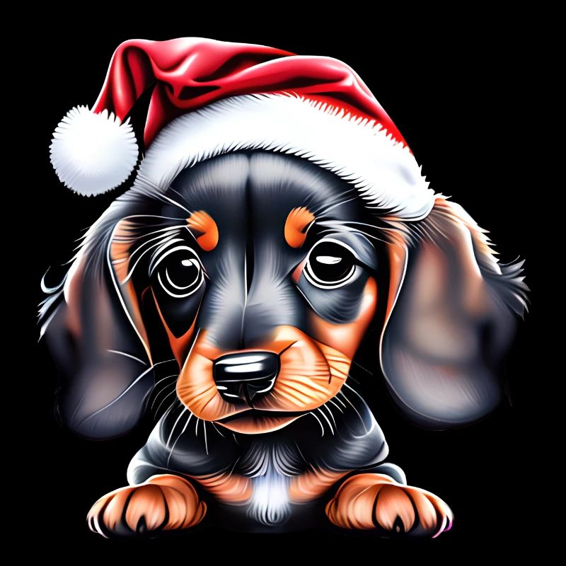 Teckel Noël Teckel Chiot Chien Noël