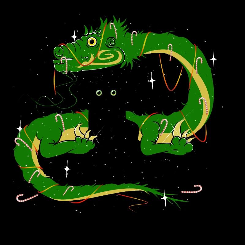 Un dragon vert et une tranche de ténèbres