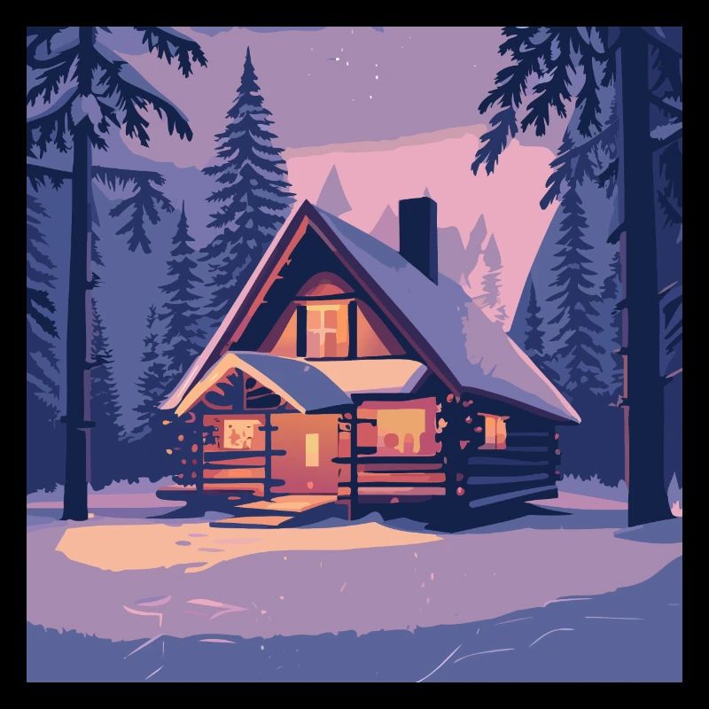 Cabane dans la forêt