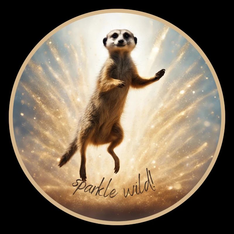 Erdmännchen in Glitzer