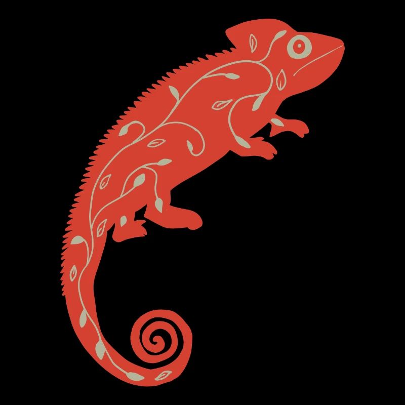 Rotes Chamäleon