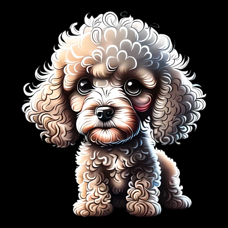 Caniche Chien Propriétaire Caniche Chiot Chien Chiot Chien Amour