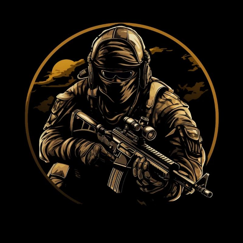 Special Forces Soldier Soldat Logo