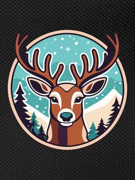 Reindeer Christmas Drawing