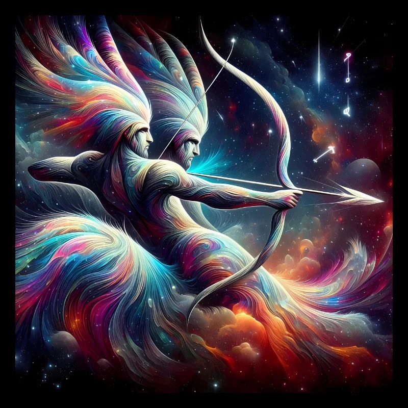 Doppel Schütze mit Bogen