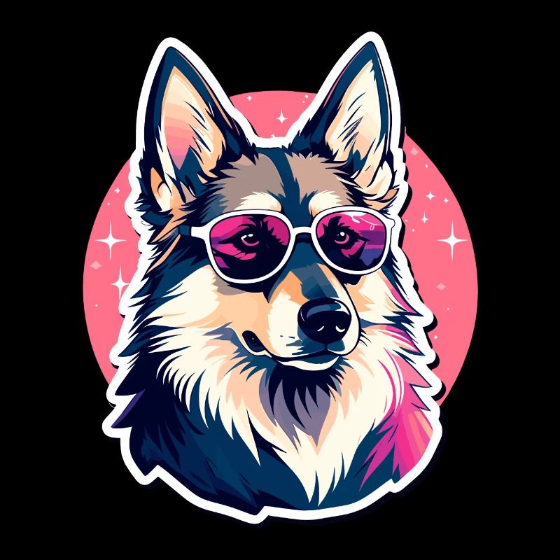 German Shepherd Illustration