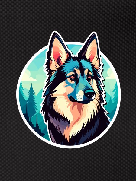 German Shepherd Illustration