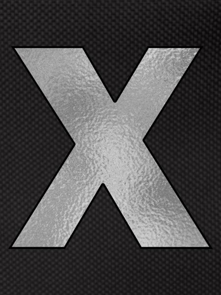 Letter X Silver