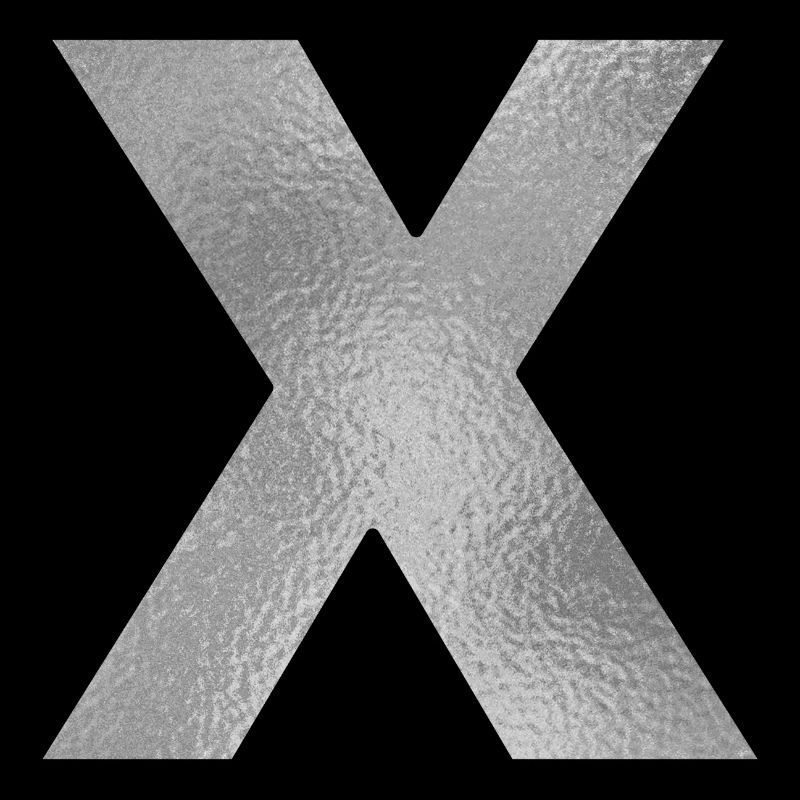 Letter X Silver