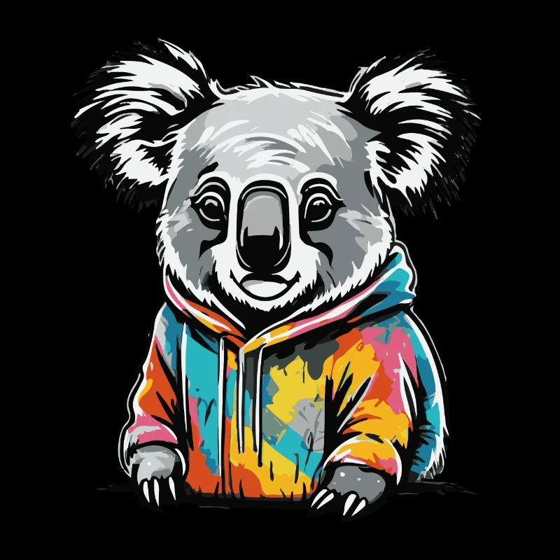 Colorful Graffiti Koala Koala Bear