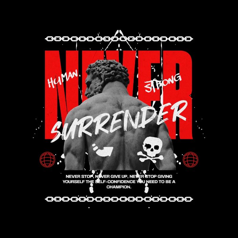 "Never Surrender" Kämpfer Design