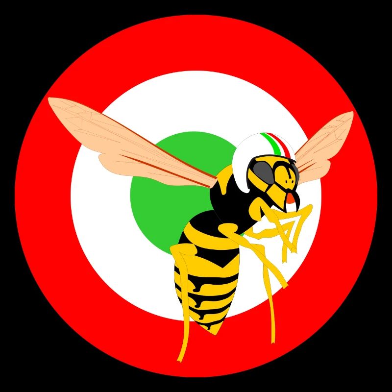 Trottinette Wasp Mod Target Rouge Italienne