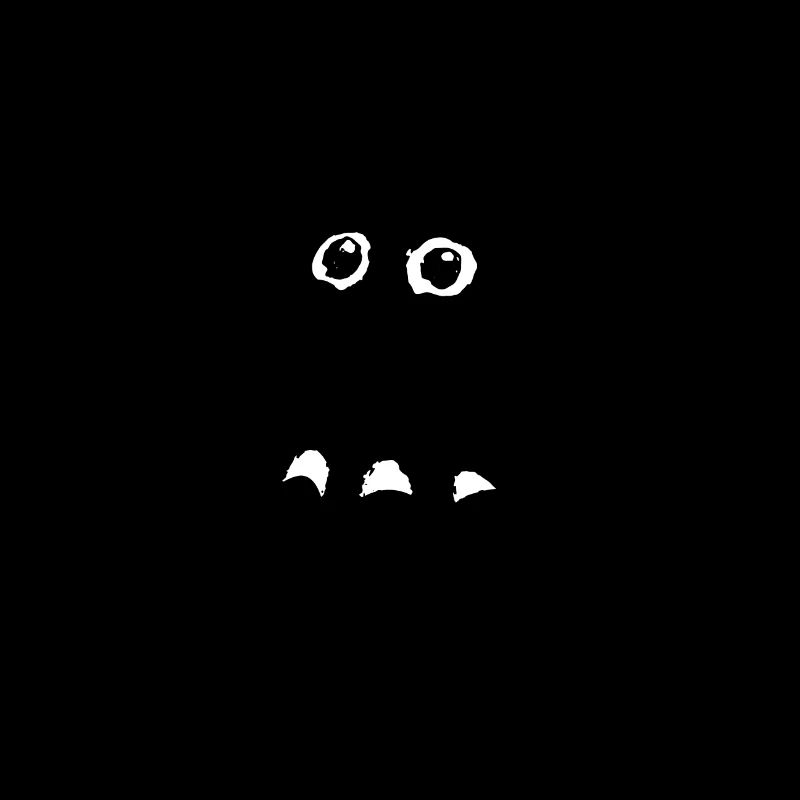 Pensive Octopus - Cute Black