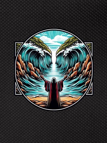 Moïse sépara la mer.
