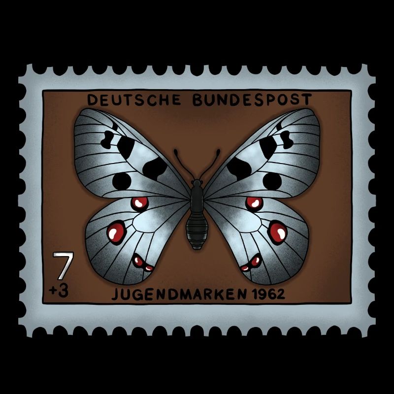 Timbre-poste papillon