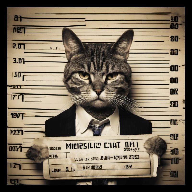 Mugshot Katze
