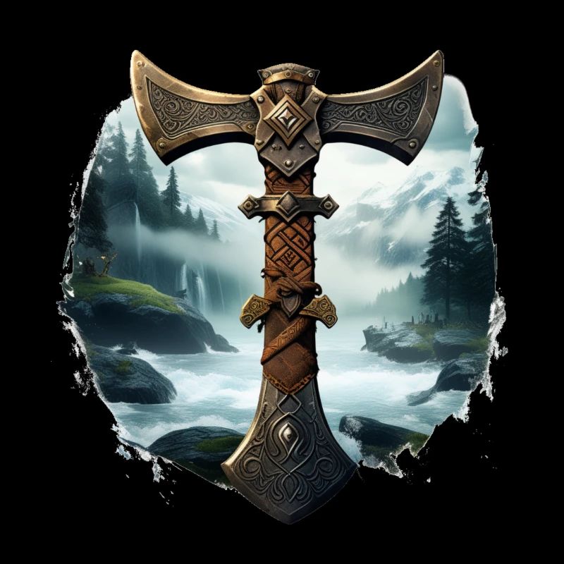 Wikinger Axt Nordisch Valhalla
