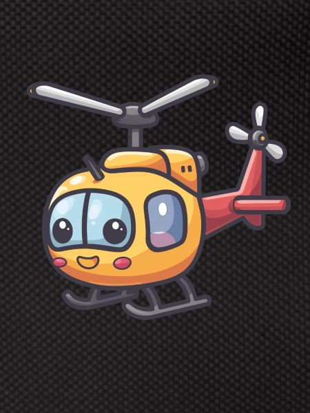 Smiling helicopter