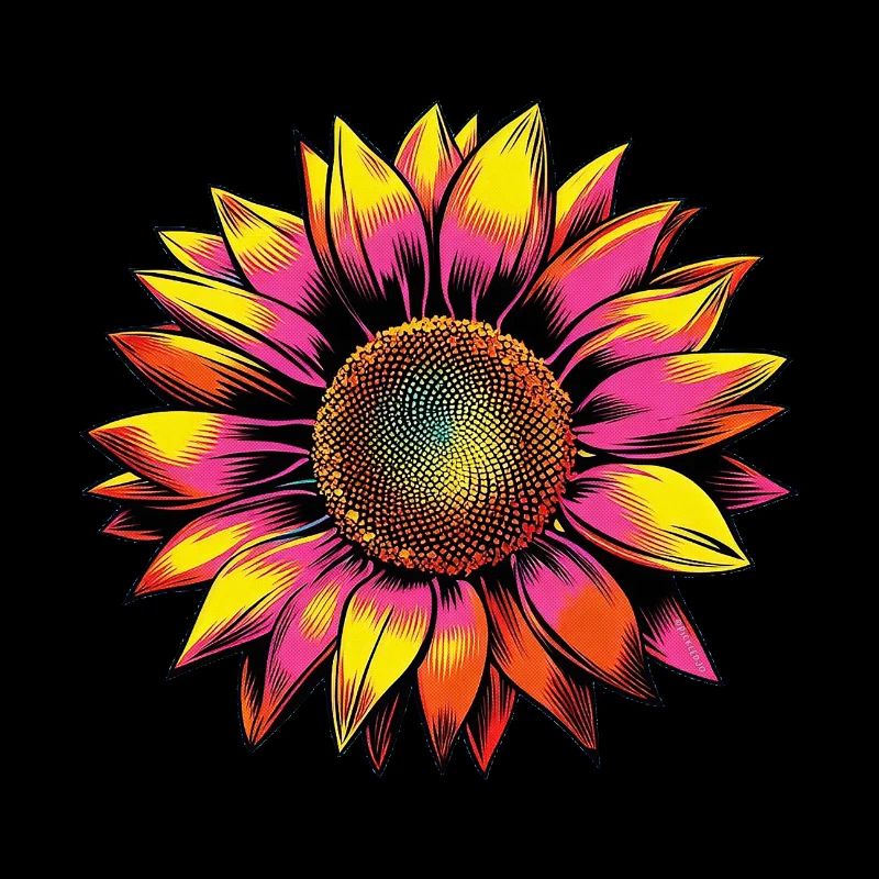 Sonnenblume Pop Art