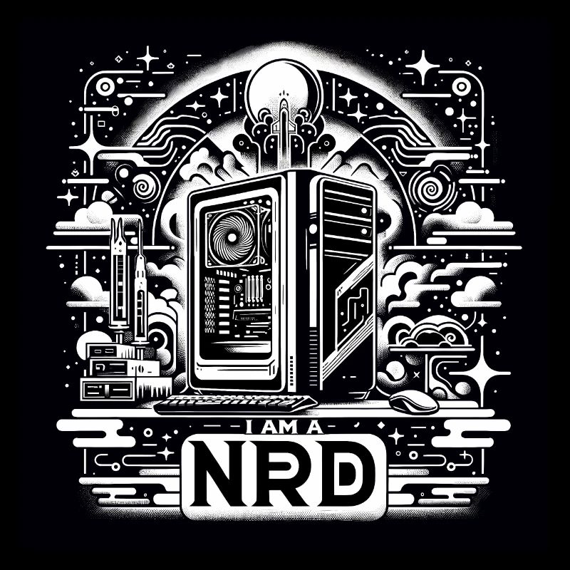 Nerd Pride Noir & Blanc
