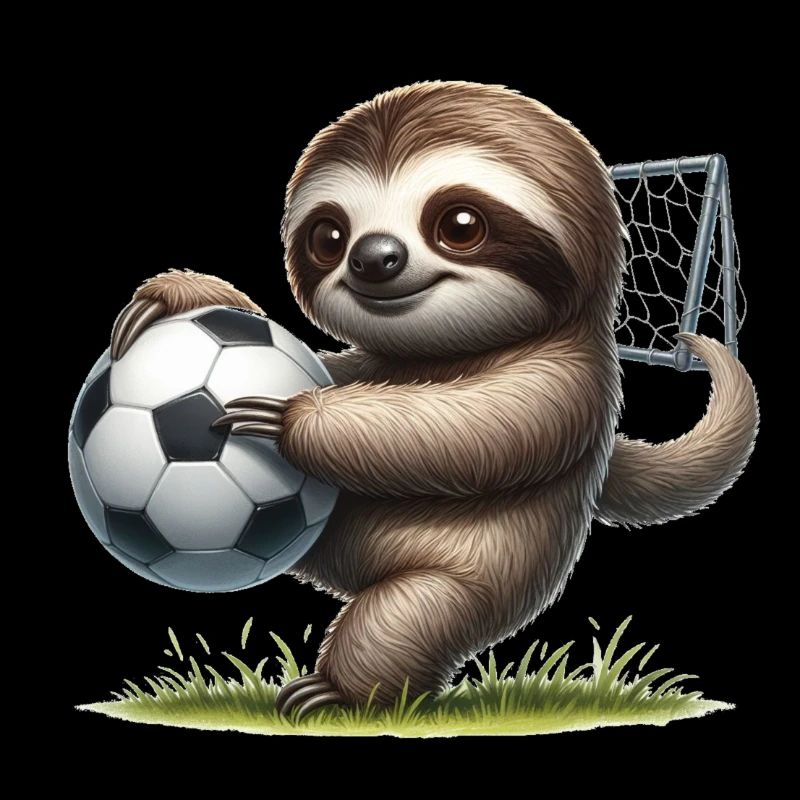 Faultier mit Fußball