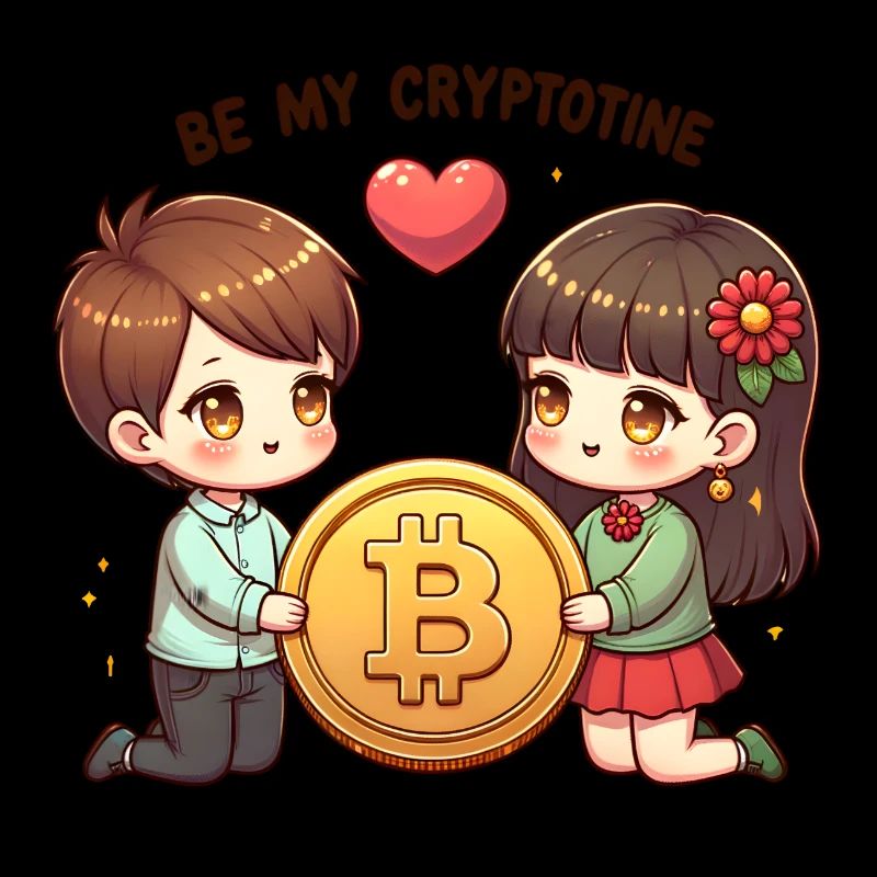 Be My Cryptotine: Adorable Bitcoin Couple