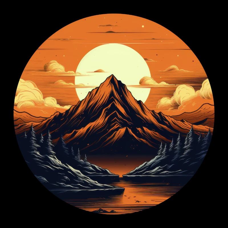 Majestic Mountain Glow