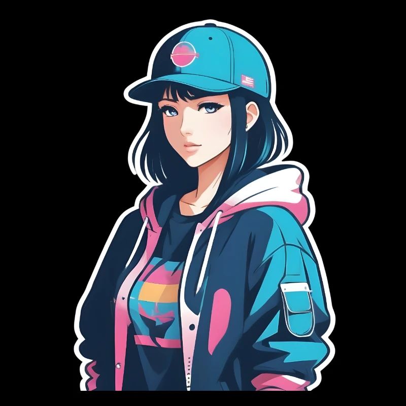 Japanisches Anime-Mädchen