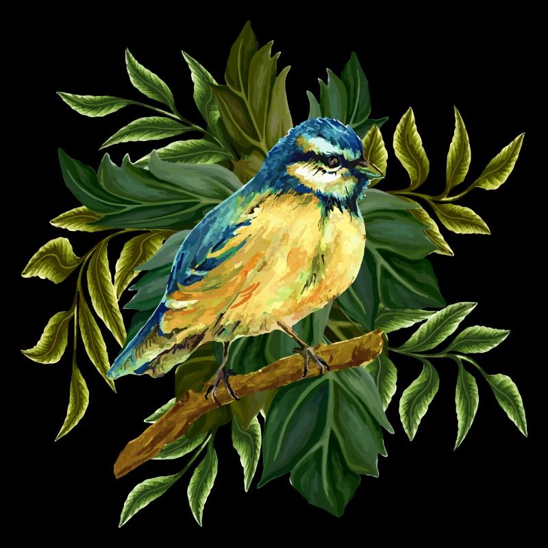 Bunter Vogel