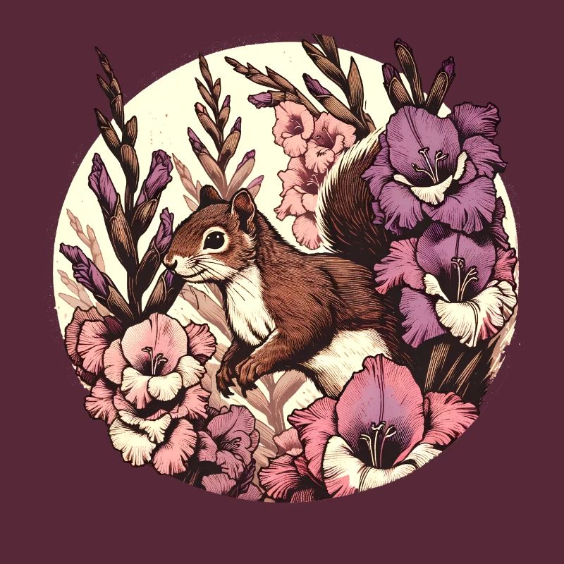 Gladiolen-Eichhörnchen