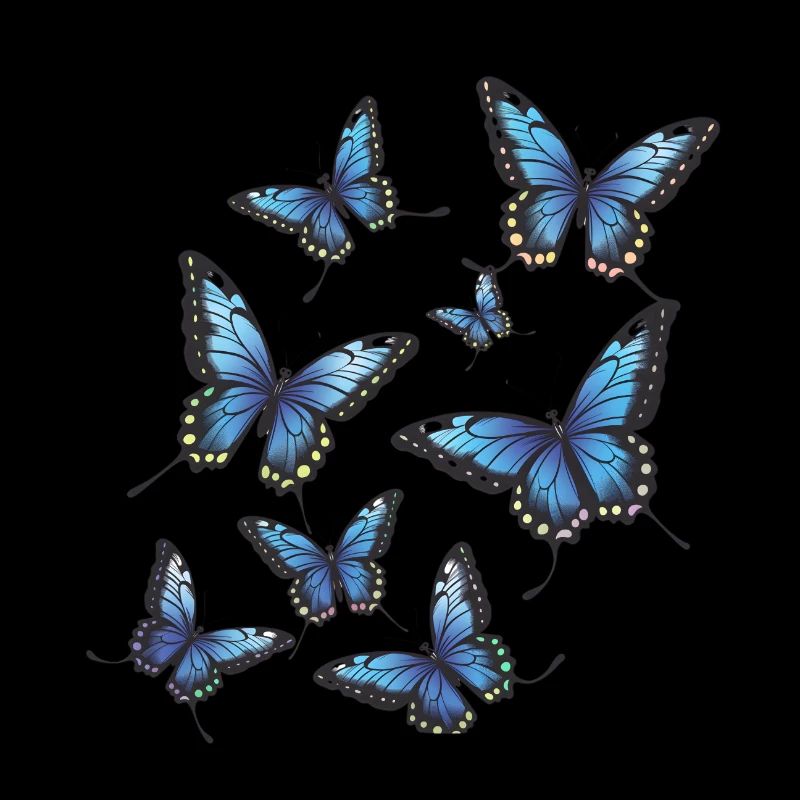 Blaue Schmetterlinge