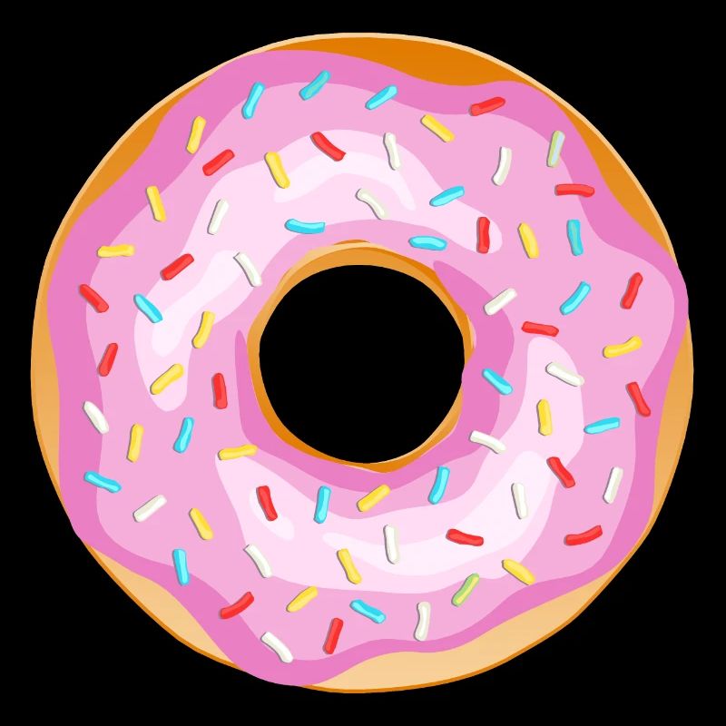 Donut Drawing Dessert Donuts Cake Pastry 1L
