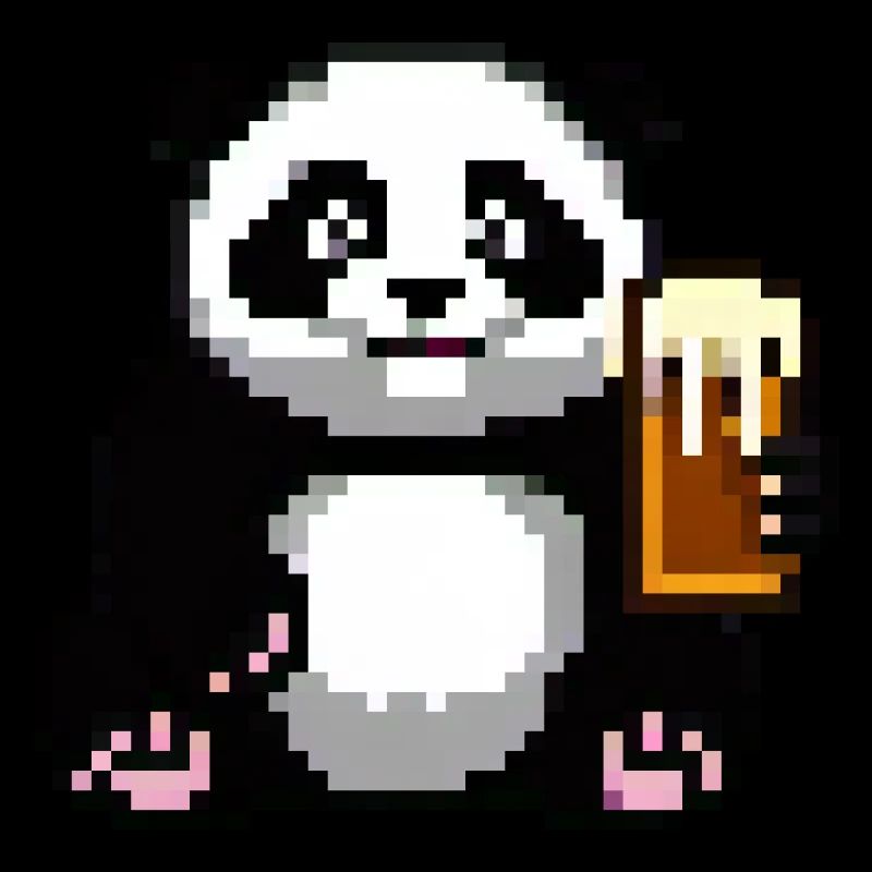 Pixel Panda Pint Zeit