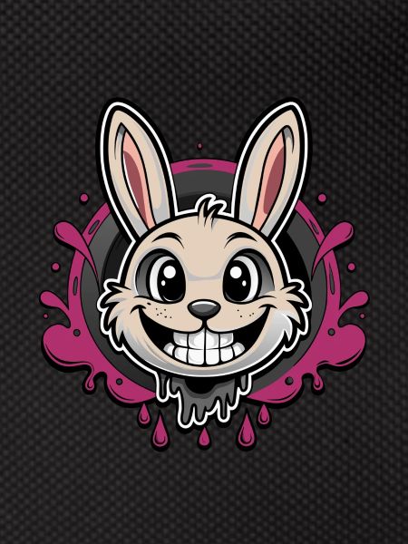 smiling easter bunny