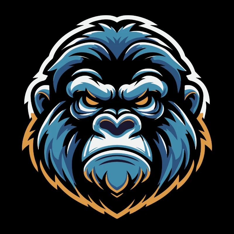Maskottchen Gorillakopf
