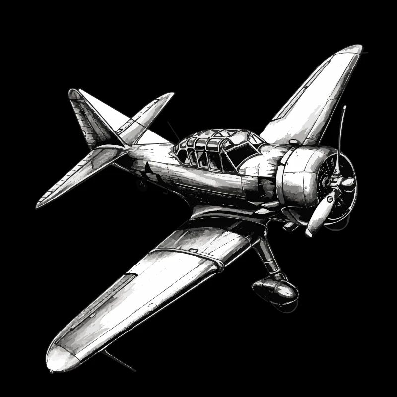 a stencil for a plane tattoo
