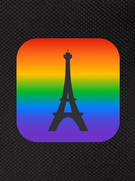 Pariser Regenbogen-Eiffelturm