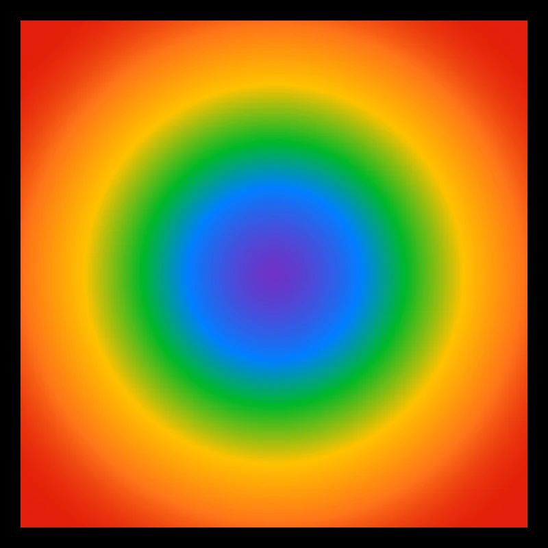Cercle Arc-en-ciel Dégradé Couleurs Pride Merch