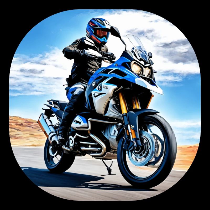 Motorcycle under blue sky