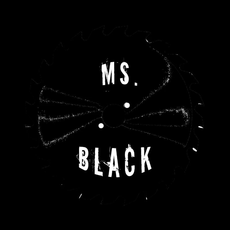 Ms. Black Sägeblatt Logo