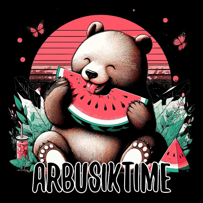 Time for Watermelon Arbusik Bear Yummy Gift