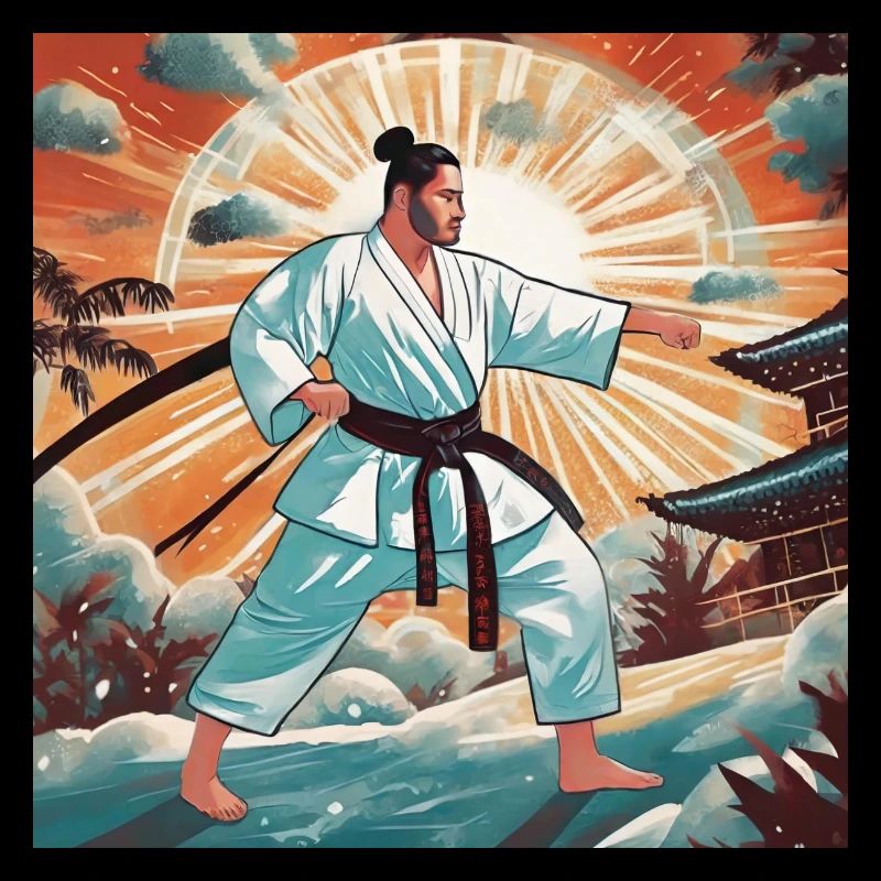 Oi Tsuki. Karate.