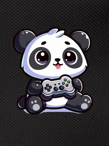 Cute Panda with Controller