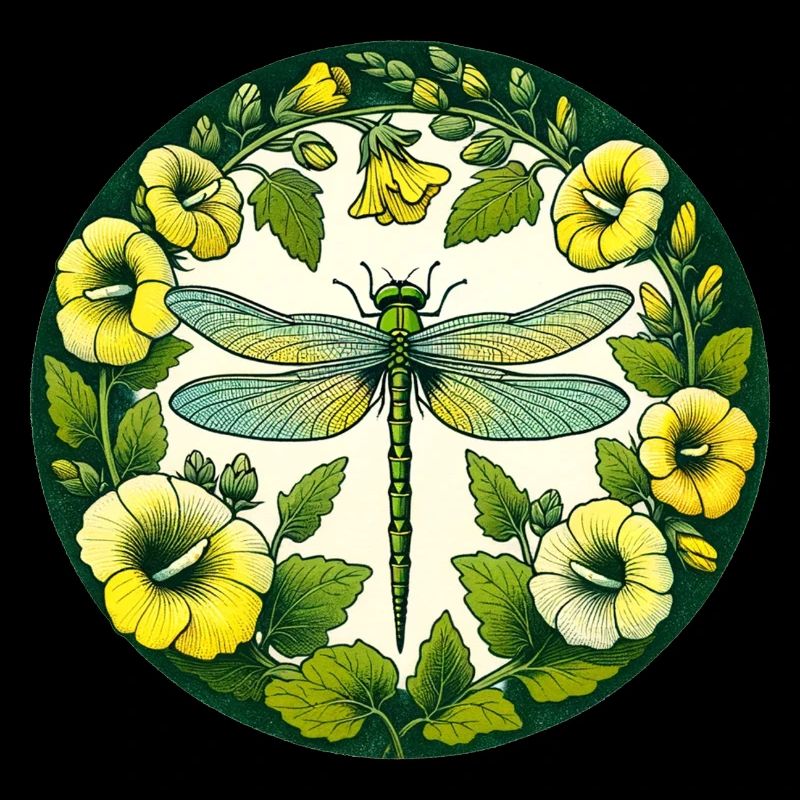 Libellule verte