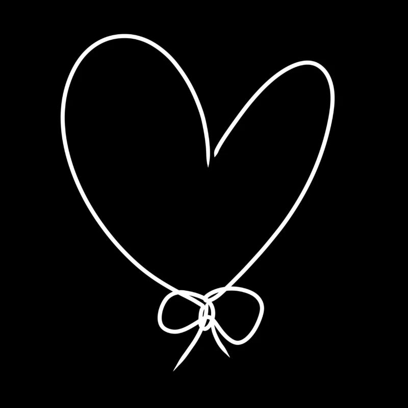 Herz Schleife Symbol