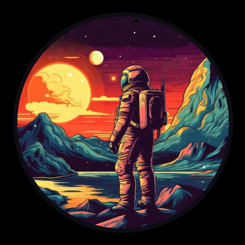 Astronaut on an alien planet