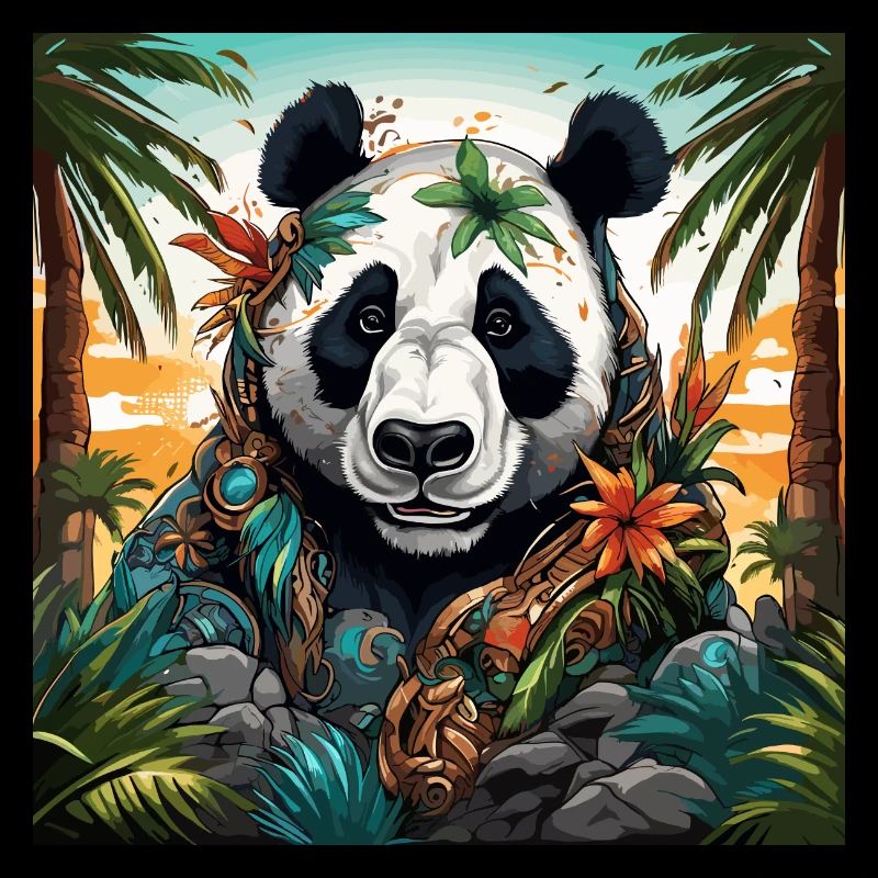 Tattoo / Animal / Art / Cool / Comic / Panda