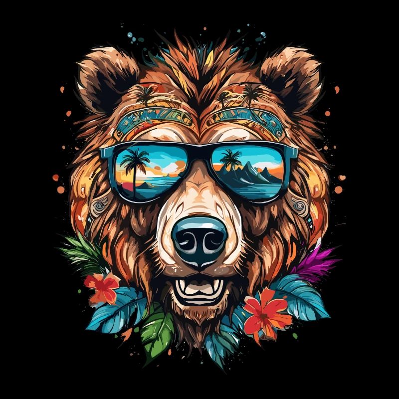 Tattoo / Tier / Kunst / cool / Comic / Bär