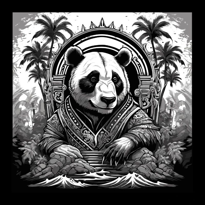 Tattoo / Tier / Kunst / cool / Comic / Panda
